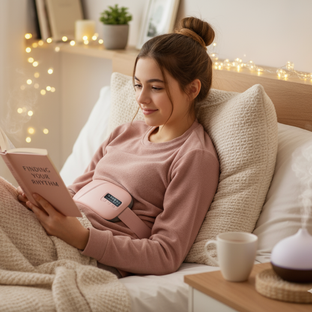 CalmHug – Period Heat Pad & Vibration Belt