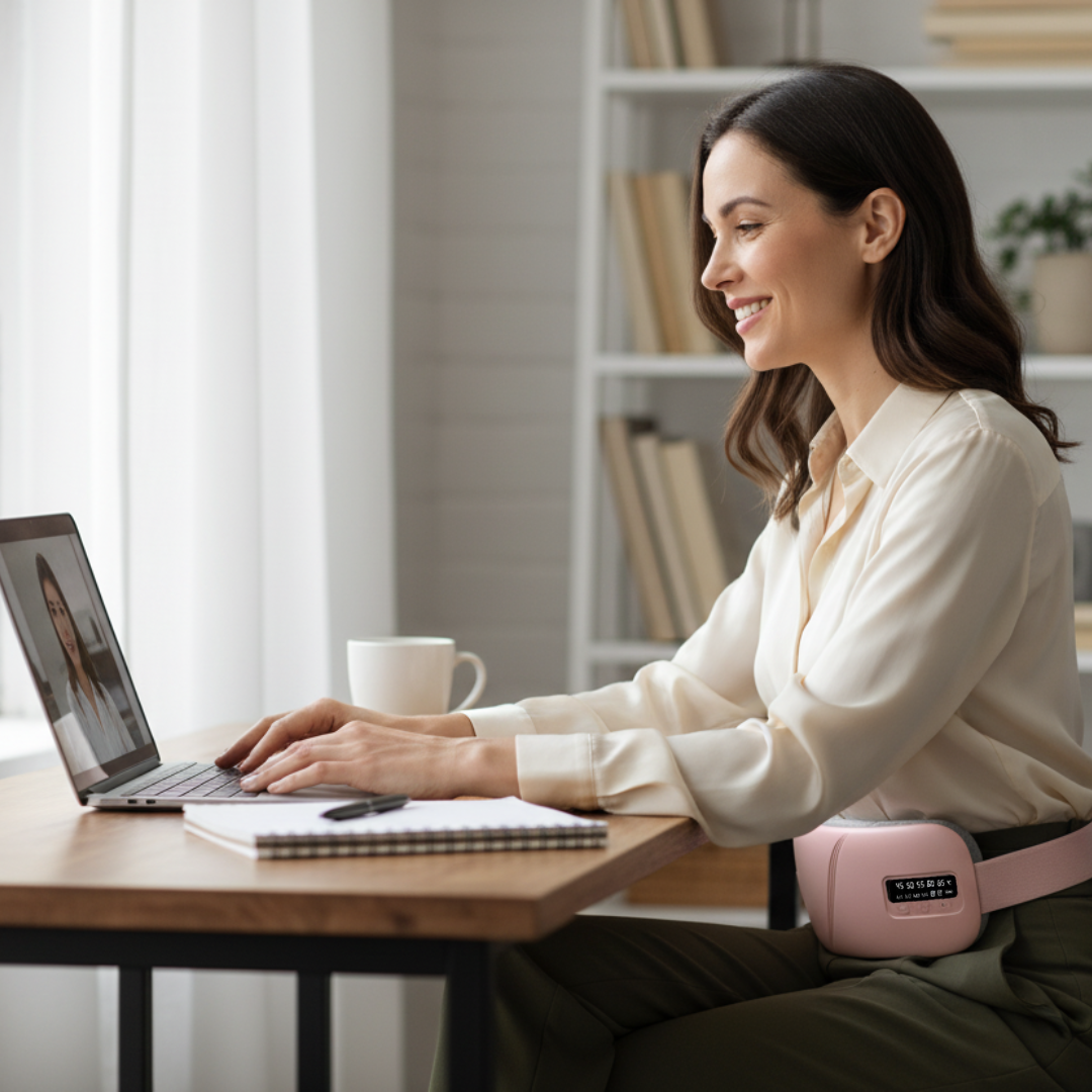 CalmHug – Period Heat Pad & Vibration Belt