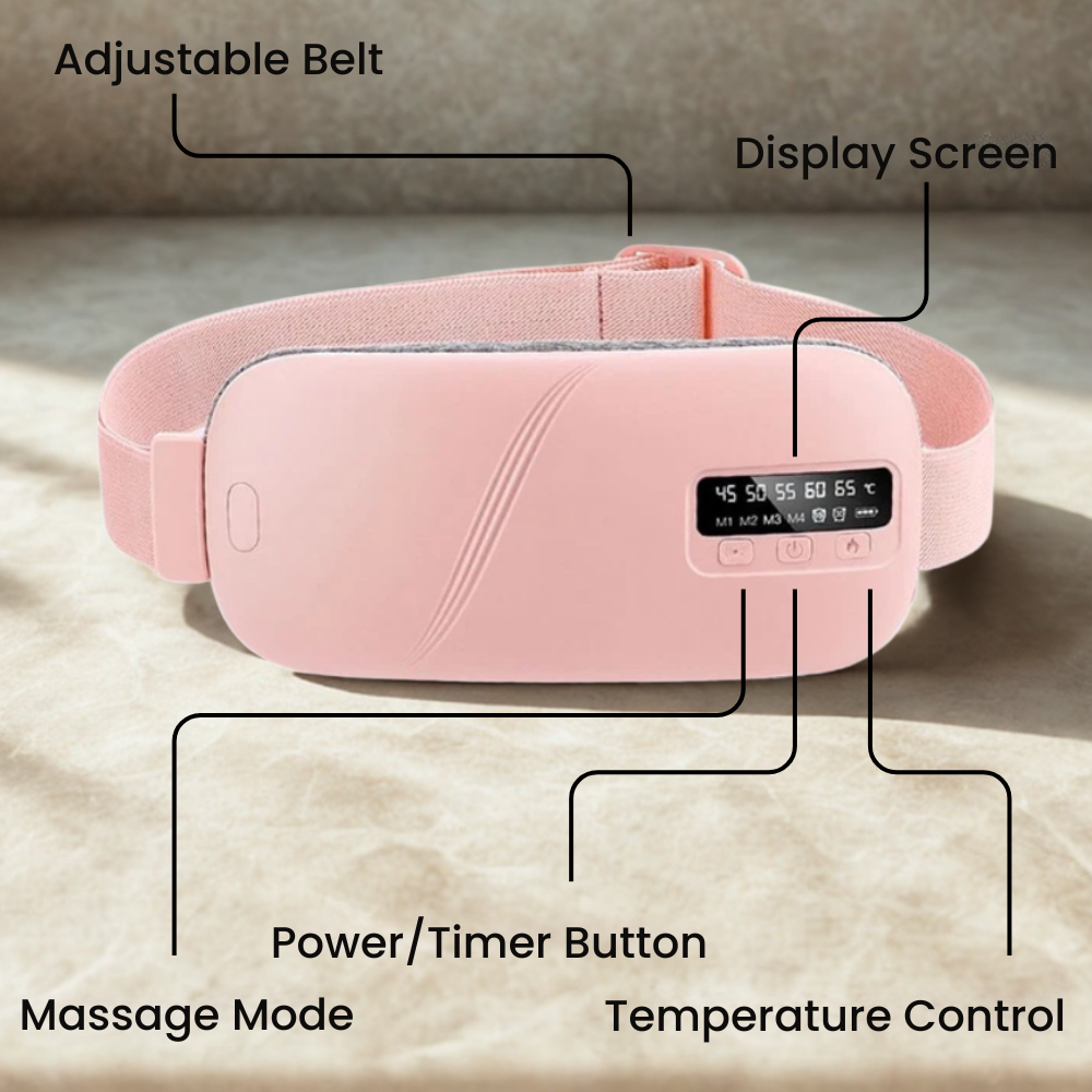 CalmHug – Period Heat Pad & Vibration Belt